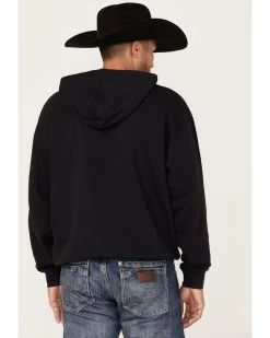 Wrangler Men's 75 Years Black Horse Graphic Hooded Sweatshirt 9 Wrangler Men's 75 Years Black Horse Graphic Hooded Sweatshirt -Western Fashion 2000366793 001 P4