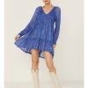 Beyond The Radar Women's Long Sleeve Knit Mini Dress -Western Fashion 2000367229 400 P1