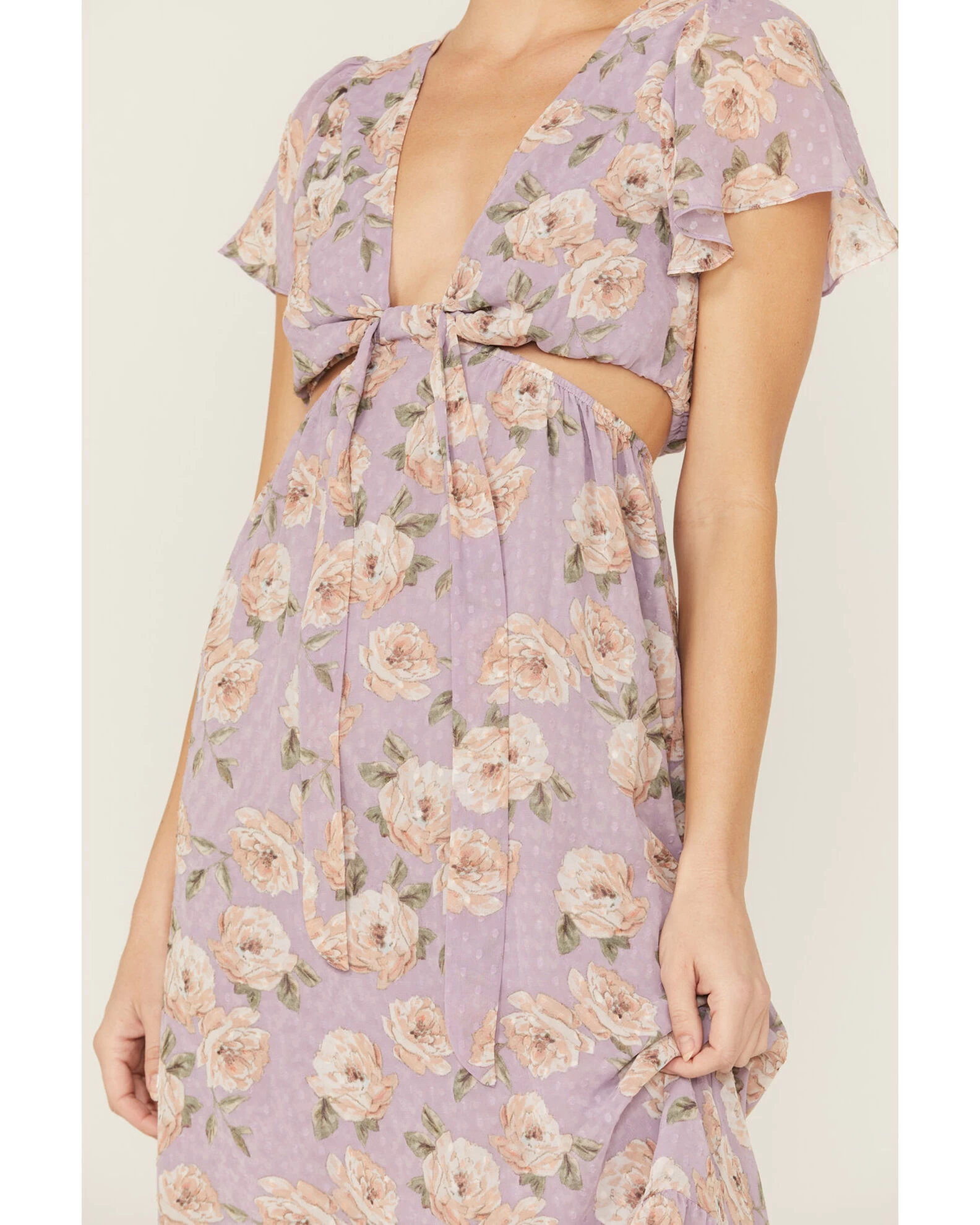 Sadie & Sage Women's Floral Cut-Out Midi Dress 4 Sadie & Sage Women's Floral Cut-Out Midi Dress - Image 2