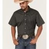 Rock & Roll Denim Men's Horseshoe Print Short Sleeve Button Down Western Shirt 1 Rock & Roll Denim Men's Horseshoe Print Short Sleeve Button Down Western Shirt -Western Fashion 2000367866 001 P1