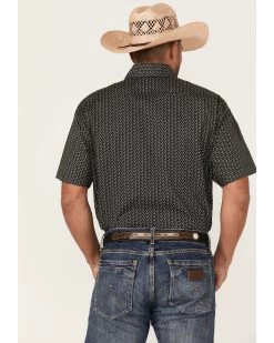 Rock & Roll Denim Men's Horseshoe Print Short Sleeve Button Down Western Shirt 9 Rock & Roll Denim Men's Horseshoe Print Short Sleeve Button Down Western Shirt -Western Fashion 2000367866 001 P4