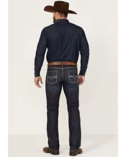 Rock & Roll Denim Men's Revolver Dark Wash Stretch Slim Straight Jeans 8 Rock & Roll Denim Men's Revolver Dark Wash Stretch Slim Straight Jeans -Western Fashion 2000368871 416 P3