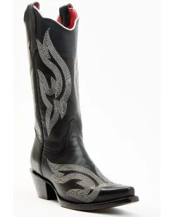 Planet Cowboy Women's Psychedelic Lines On The Highway Leather Western Boot - Snip Toe 