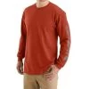 Carhartt Men's Loose Fit Heavyweight Long Sleeve Logo Graphic Work T-Shirt -Western Fashion 2000370321 600 P1