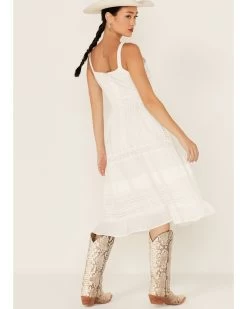 Skies Are Blue Women's Crochet Sleeveless Midi Dress -Western Fashion 2000370588 100 P4