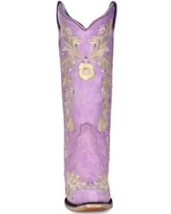 Corral Women's Embroidered Floral & Crystal Studded Tall Western Boots - Snip Toe -Western Fashion 2000370778 530 P4