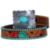 Myra Bag Women's Tropical Forest Hand-Tooled Leather Belt -Western Fashion 2000372200 200 P1