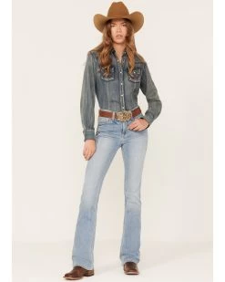 Ariat Women's R.E.A.L. Light Wash High Rise Felicity Stretch Bootcut Jeans