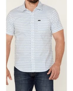Brixton Men's Charter Teardrop Print Oxford Button Down Western Shirt  -Western Fashion 2000372521 400 P3