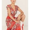 Miss Me Women's Floral Print Split Hem Maxi Dress -Western Fashion 2000372858 600 P1