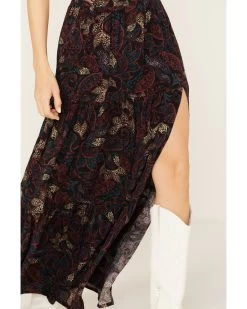 Shyanne Women's Paisley Print Slit Maxi Skirt -Western Fashion 2000373038 001 P2