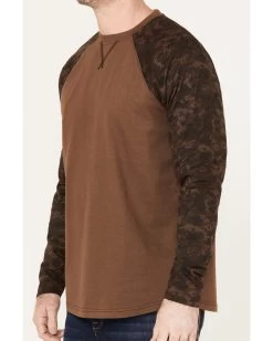 Cody James Men's Camo Color Block Long Sleeve Baseball Work T-Shirt  -Western Fashion 2000373069 200 P3