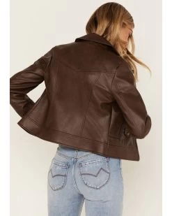 Cleo + Wolf Women's Faux Leather Moto Jacket -Western Fashion 2000373335 200 P4