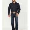 Cinch Men's Grant Dark Stonewash Relaxed Bootcut Stretch Performance Jeans -Western Fashion 2000373482 402 P1