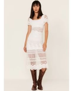 Maia Bergman Women's Surya Eyelet Lace Midi Dress