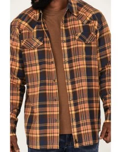 Cody James Men's Wood Chuck Large Plaid Print Long Sleeve Snap Western Flannel Shirt - Big & Tall  -Western Fashion 2000374131 200 P3
