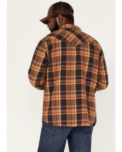Cody James Men's Wood Chuck Large Plaid Print Long Sleeve Snap Western Flannel Shirt - Big & Tall  -Western Fashion 2000374131 200 P4