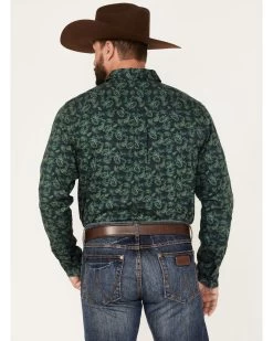 Cody James Men's Ringer Floral Print Button Down Western Shirt  -Western Fashion 2000374146 301 P4