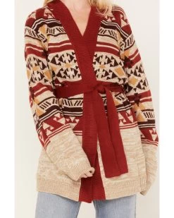 Wrangler Retro Women's Southwestern Print Hooded Cardigan -Western Fashion 2000374522 104 P3