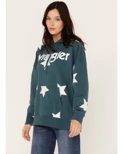 Wrangler Retro Women's Starry Logo Hoodie 7 Wrangler Retro Women's Starry Logo Hoodie -Western Fashion 2000374542 442 P2