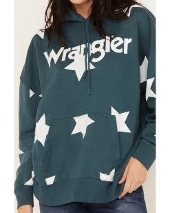 Wrangler Retro Women's Starry Logo Hoodie -Western Fashion 2000374542 442 P3