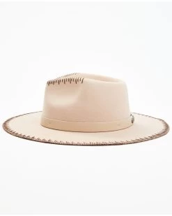 Shyanne Women's Bone Embroidered Edge Fedora Hat 7 Shyanne Women's Bone Embroidered Edge Fedora Hat -Western Fashion 2000374588 103 P3