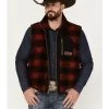 Pendleton Men's Ridgeline Buffalo Checker Fleece Vest -Western Fashion 2000374618 600 P1