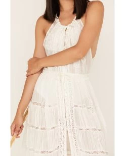 Free People Women's Dolly Ruffle Lace Bodysuit Dress -Western Fashion 2000374758 103 P3