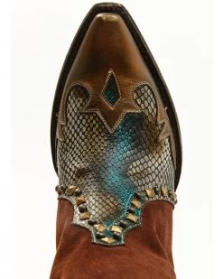 Idyllwind Women's Leap Snake Suede Leather Western Boots - Snip Toe  -Western Fashion 2000374780 200 P6