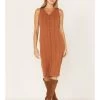 Cleo + Wolf Women's Ribbed Tank Midi Dress -Western Fashion 2000374822 200 P1