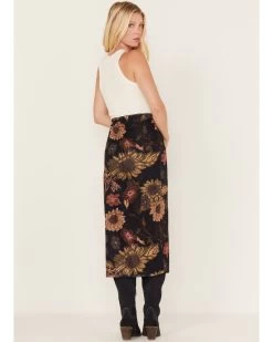 Cleo + Wolf Women's Floral Print Sheer Midi Skirt -Western Fashion 2000374825 001 P3