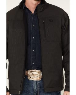 Cinch Men's Solid Textured Concealed Carry Zip-Front Softshell Jacket  -Western Fashion 2000375171 201 P3