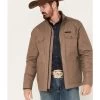 Cinch Men's Solid Brushed Twill Snap-Front Canvas Jacket 1 Cinch Men's Solid Brushed Twill Snap-Front Canvas Jacket -Western Fashion 2000375186 020 P1