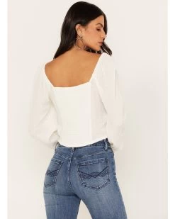 Idyllwind Women's Swiss Dot Lace Poet Blouse -Western Fashion 2000375296 103 P4