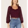 Idyllwind Women's Date Night Floral Lace Crop Top -Western Fashion 2000375302 500 P1