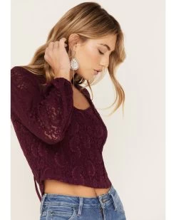 Idyllwind Women's Date Night Floral Lace Crop Top 7 Idyllwind Women's Date Night Floral Lace Crop Top -Western Fashion 2000375302 500 P2