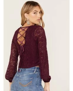 Idyllwind Women's Date Night Floral Lace Crop Top 8 Idyllwind Women's Date Night Floral Lace Crop Top -Western Fashion 2000375302 500 P3