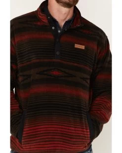 Cinch Men's Stripe 1/4 Snap Fleece Pullover -Western Fashion 2000375577 200 P3