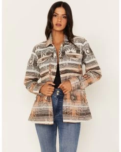 Idyllwind Women's Southwestern Stripe Shacket