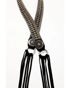 Wonderwest Women's Concho Tassel Tie Waist Belt -Western Fashion 2000375743 001 P3