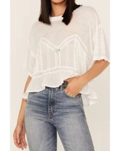Free People Women's Fall In Love Tee -Western Fashion 2000376773 103 P3
