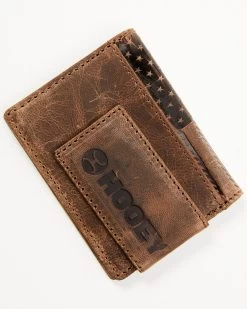 Hooey Men's Brown Liberty Rope Embossed Bi-Fold Money Clip Wallet -Western Fashion 2000376892 200 P3