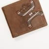 Hooey Men's Brown Hooey Logo Laser Cut Southwest Print Bi-Fold Wallet -Western Fashion 2000376904 200 P1