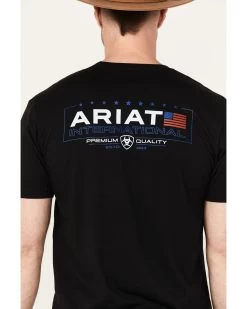 Ariat Men's Horizontal Short Sleeve T-Shirt -Western Fashion 2000377125 001 P4