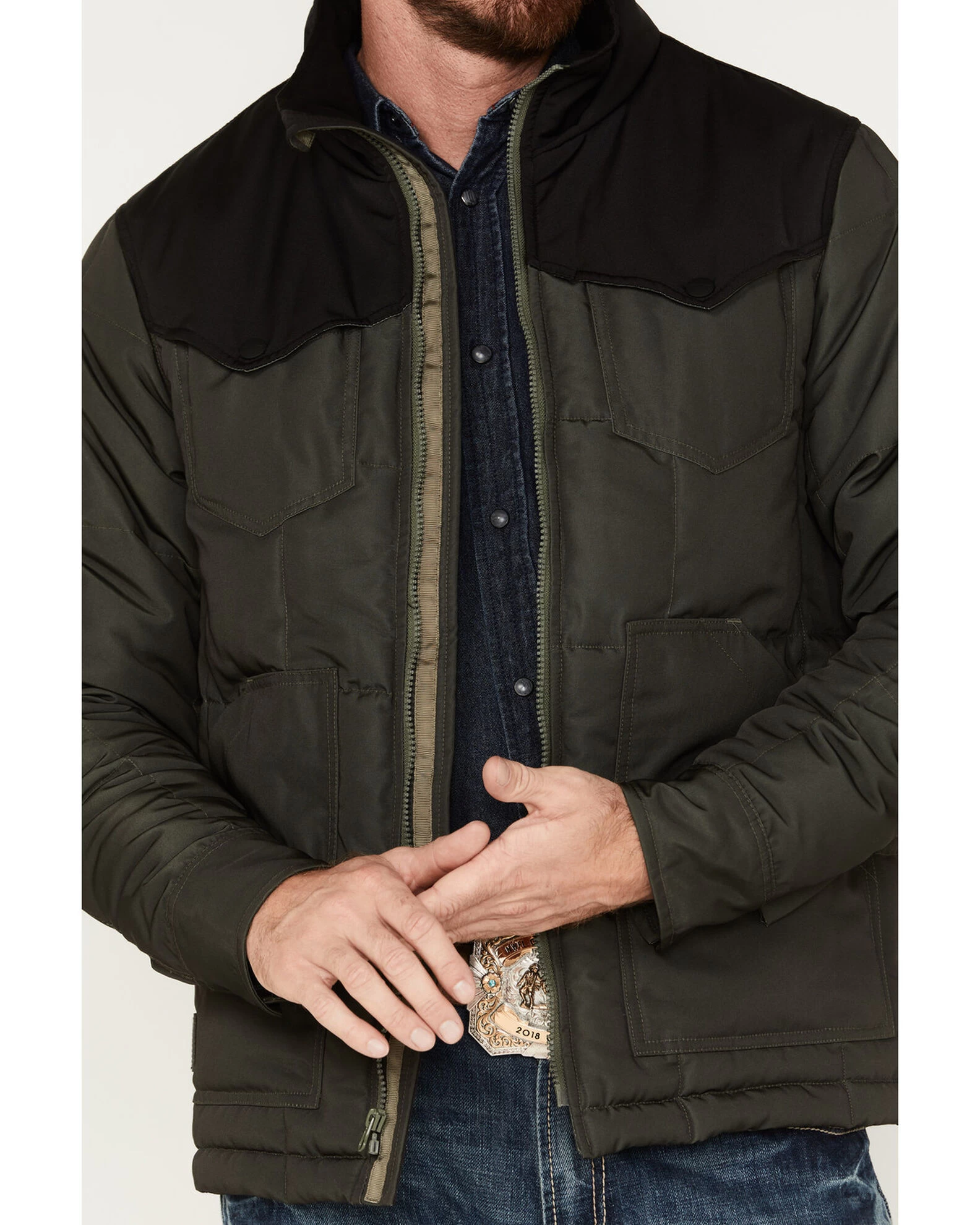 Kimes Ranch Men's Cold Quilted Color Block Zip Jacket 5 Kimes Ranch Men's Cold Quilted Color Block Zip Jacket - Image 3