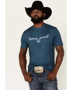Kimes Ranch Men's Outlier Tech Horns Graphic Performance T-Shirt 
