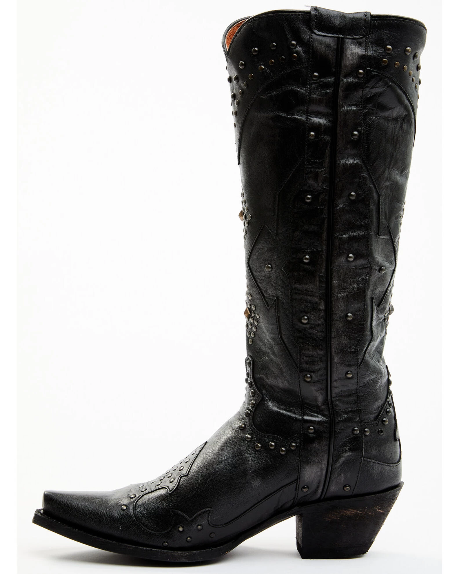 Dan Post Women's Daredevil Studded Tall Western Boots - Snip Toe 5 Dan Post Women's Daredevil Studded Tall Western Boots - Snip Toe - Image 3