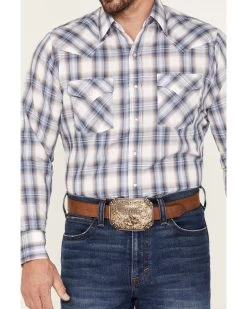 Ely Walker Men's Plaid Print Long Sleeve Pearl Snap Western Shirt 8 Ely Walker Men's Plaid Print Long Sleeve Pearl Snap Western Shirt -Western Fashion 2000378071 400 P3