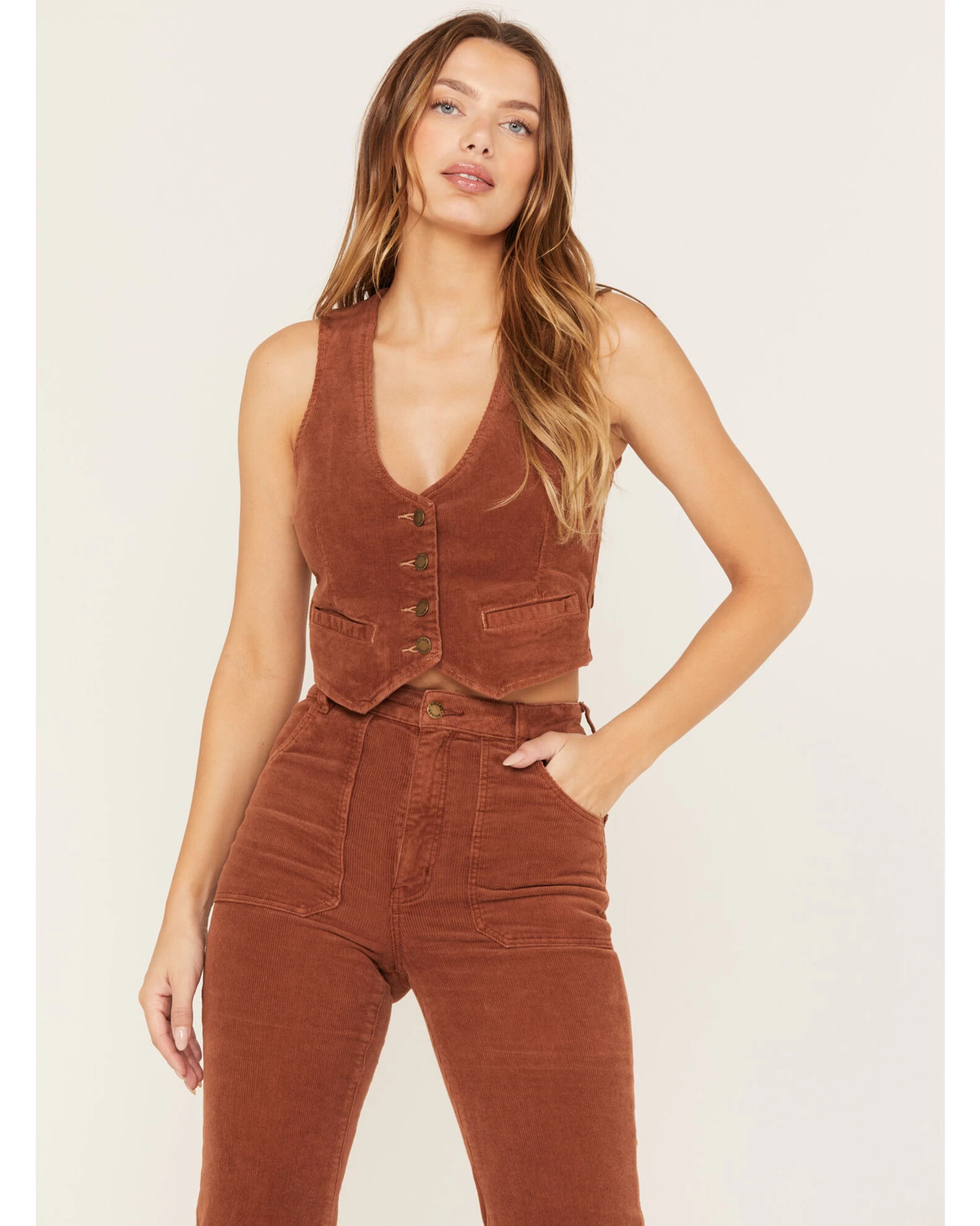 Rolla's Women's Dallas Cord Vest 3 Rolla's Women's Dallas Cord Vest