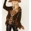 Cotton & Rye Women's Southwestern Print Knit Sweater